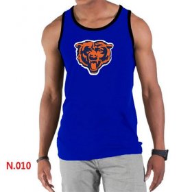 Wholesale Cheap Men\'s Nike NFL Chicago Bears Sideline Legend Authentic Logo Tank Top Blue