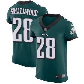 Wholesale Cheap Nike Eagles #28 Wendell Smallwood Midnight Green Team Color Men\'s Stitched NFL Vapor Untouchable Elite Jersey