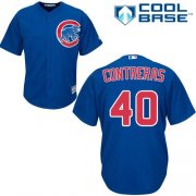 Wholesale Cheap Cubs #40 Willson Contreras Blue Women's Alternate Stitched MLB Jersey