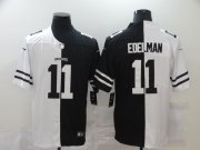 Wholesale Cheap Men's New England Patriots #11 Julian Edelman White Black Peaceful Coexisting 2020 Vapor Untouchable Stitched NFL Nike Limited Jersey