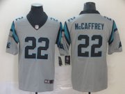 Wholesale Cheap Nike Panthers #22 Christian McCaffrey Silver Men's Stitched NFL Limited Inverted Legend Jersey