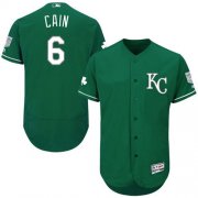 Wholesale Cheap Royals #6 Lorenzo Cain Green Celtic Flexbase Authentic Collection Stitched MLB Jersey