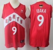 Wholesale Cheap Raptors #9 Serge Ibaka Red 2019 Finals Bound Basketball Swingman Earned Edition Jersey