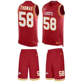 Wholesale Cheap Nike Chiefs #58 Derrick Thomas Red Team Color Men\'s Stitched NFL Limited Tank Top Suit Jersey