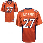 Wholesale Cheap Broncos #27 Knowshon Moreno Orange Stitched NFL Jersey