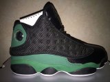 Wholesale Cheap Air Jordan XIII Ray Allen Shoes Black/Green-White