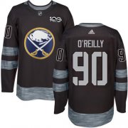 Wholesale Cheap Adidas Sabres #90 Ryan O'Reilly Black 1917-2017 100th Anniversary Stitched NHL Jersey