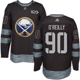 Wholesale Cheap Adidas Sabres #90 Ryan O\'Reilly Black 1917-2017 100th Anniversary Stitched NHL Jersey