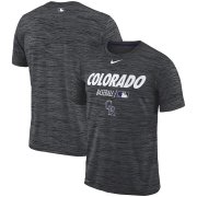 Wholesale Cheap Colorado Rockies Nike Authentic Collection Velocity Team Issue Performance T-Shirt Black