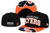Wholesale Cheap NHL Philadelphia Flyers Team Logo Black Snapback Adjustable Hat