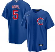 Wholesale Cheap Men's Chicago Cubs #5 Christopher Morel Chicago Blue Cool Base Stitched Baseball Jersey
