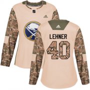 Wholesale Cheap Adidas Sabres #40 Robin Lehner Camo Authentic 2017 Veterans Day Women's Stitched NHL Jersey