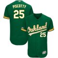 Wholesale Cheap Men's Oakland Athletics #25 Stephen Piscotty Majestic Kelly Green Alternate Flex Base Authentic Collection Player Jersey