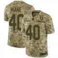 Wholesale Cheap Nike Colts #40 Spencer Ware Camo Men's Stitched NFL Limited 2018 Salute To Service Jersey
