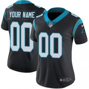 Wholesale Cheap Nike Carolina Panthers Customized Black Team Color Stitched Vapor Untouchable Limited Women's NFL Jersey