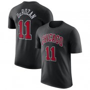 Cheap Men's Chicago Bulls #11 DeMar DeRozan Red 2022-23 Statement Edition Name & Number T-Shirt