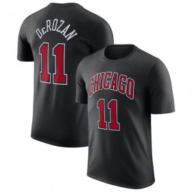 Cheap Men\'s Chicago Bulls #11 DeMar DeRozan Red 2022-23 Statement Edition Name & Number T-Shirt