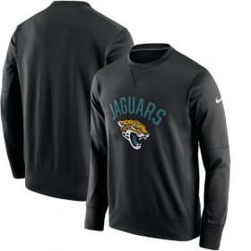Wholesale Cheap Men\'s Jacksonville Jaguars Nike Black Sideline Circuit Performance Sweatshirt