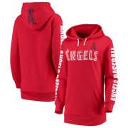Wholesale Cheap Los Angeles Angels G-III 4Her by Carl Banks Women's Extra Innings Pullover Hoodie Red