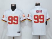 Wholesale Cheap Women's Washington Redskins #99 Chase Young White NEW 2020 Vapor Untouchable Stitched NFL Nike Limited Jersey