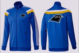Wholesale Cheap NFL Carolina Panthers Team Logo Jacket Blue_5