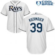 Wholesale Cheap Rays #39 Kevin Kiermaier White Cool Base Stitched Youth MLB Jersey