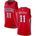 Wholesale Cheap Nike New Orleans Pelicans #11 Jrue Holiday Red NBA Swingman Statement Edition Jersey