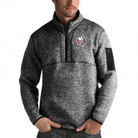 Wholesale Cheap New York Islanders Antigua Fortune Quarter-Zip Pullover Jacket Charcoal