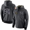 Wholesale Cheap NFL Men's Nike San Francisco 49ers #94 Solomon Thomas Stitched Black Anthracite Salute to Service Player Performance Hoodie
