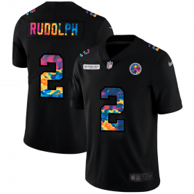 Cheap Pittsburgh Steelers #2 Mason Rudolph Men\'s Nike Multi-Color Black 2020 NFL Crucial Catch Vapor Untouchable Limited Jersey
