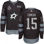 Wholesale Cheap Adidas Stars #15 Blake Comeau Black 1917-2017 100th Anniversary 2020 Stanley Cup Final Stitched NHL Jersey