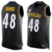 Wholesale Cheap Nike Steelers #48 Bud Dupree Black Team Color Men's Stitched NFL Limited Tank Top Jersey