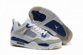 Wholesale Cheap Womens Air Jordan 4 Shoes Blue/Light gray
