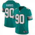 Wholesale Cheap Nike Dolphins #90 Charles Harris Aqua Green Alternate Men's Stitched NFL Vapor Untouchable Limited Jersey
