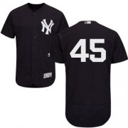 Wholesale Cheap Yankees #45 Luke Voit Navy Blue Flexbase Authentic Collection Stitched MLB Jersey