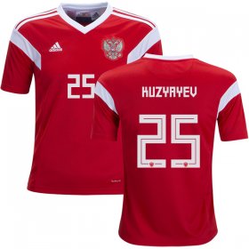 Wholesale Cheap Russia #25 Kuzyayev Home Kid Soccer Country Jersey