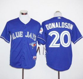 Wholesale Cheap Blue Jays #20 Josh Donaldson Blue Alternate Cool Base Stitched MLB Jersey