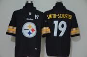 Wholesale Cheap Men's Pittsburgh Steelers #19 JuJu Smith-Schuster Black 2020 Big Logo Number Vapor Untouchable Stitched NFL Nike Fashion Limited Jersey