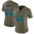 Wholesale Cheap Nike Jaguars #44 Myles Jack Olive Women's Stitched NFL Limited 2017 Salute to Service Jersey