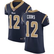 Wholesale Cheap Nike Rams #12 Brandin Cooks Navy Blue Team Color Men's Stitched NFL Vapor Untouchable Elite Jersey
