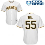 Wholesale Cheap Pirates #55 Josh Bell White New Cool Base Stitched MLB Jersey