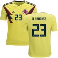 Wholesale Cheap Colombia #23 D.Sanchez Home Kid Soccer Country Jersey