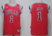 Wholesale Cheap Chicago Bulls #1 MVP Red Swingman Jersey
