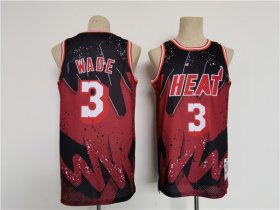 Wholesale Cheap Men\'s Miami Heat #3 Dwyane Wade Throwback basketball Jersey