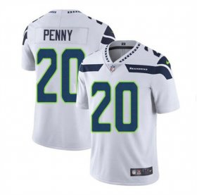Wholesale Cheap Men\'s Seattle Seahawks #20 Rashaad Penny White Vapor Untouchable Limited Stitched Jersey