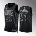 Cheap Men's Brooklyn Nets #24 Cam Thomas 2022-23 Black Statement Edition Stitched Basketball Jersey