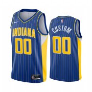 Wholesale Cheap Men's Nike Pacers Personalized Blue NBA Swingman 2020-21 City Edition Jersey