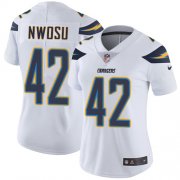 Wholesale Cheap Nike Chargers #42 Uchenna Nwosu White Women's Stitched NFL Vapor Untouchable Limited Jersey