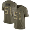Wholesale Cheap Nike Raiders #51 Bruce Irvin Olive/Camo Men's Stitched NFL Limited 2017 Salute To Service Jersey