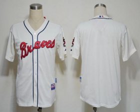 Wholesale Cheap Braves Blank Cream Cool Base Stitched MLB Jersey